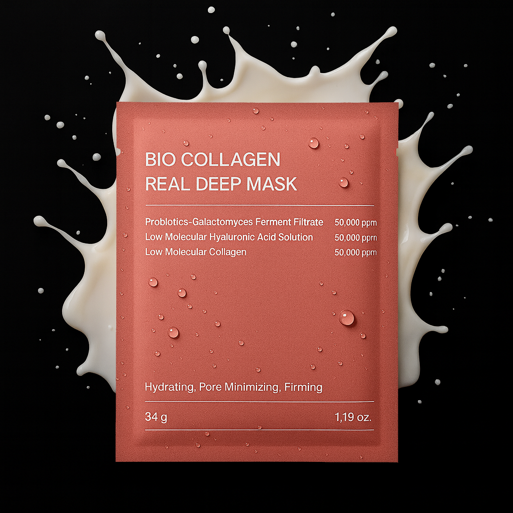 1/4/10PCs Bio Collagen Face Mask Shrink Pores Deep Hydrating Overnight Mask Moisturizing Refreshing Brightening Face Skin Care